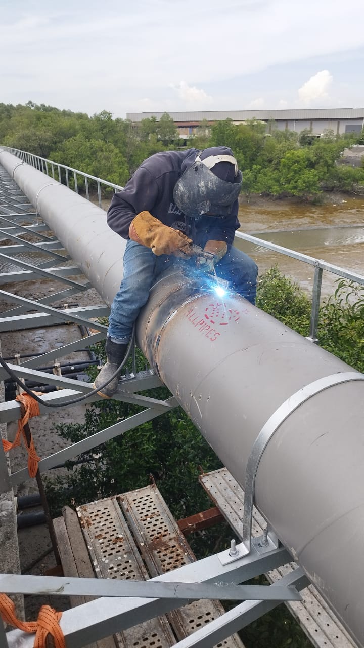 Site works for water reticulation and pumping system