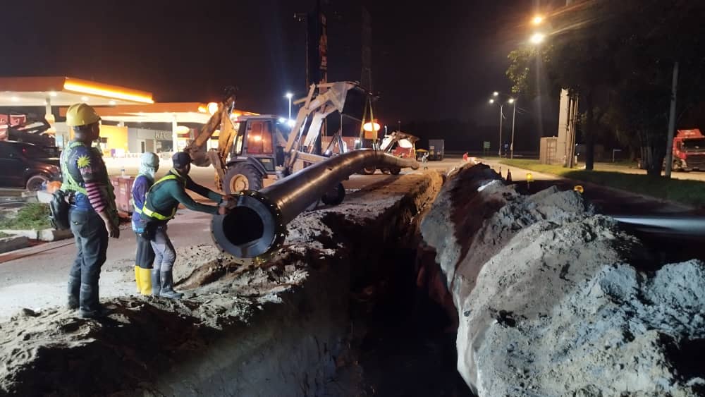 Completed water reticulation and pumping system installation